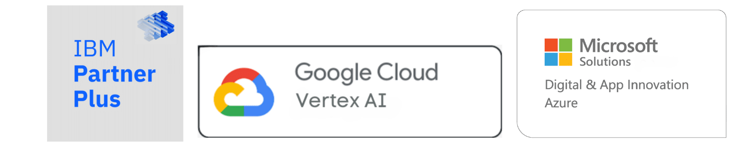 IMB Partner MS Azure and Google Cloud Vertex AI Badges